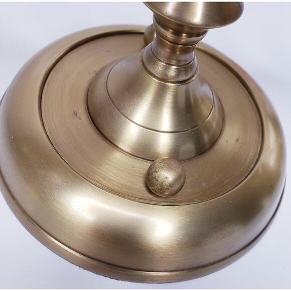 VINTAGE BOMBAY CO. MCM 15" SOLID BRASS Acanthus Leaf Candle SCONCE SET OF 2 - Picture 11 of 14